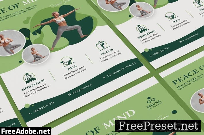 Yoga Poster PSD Template A6UJRQA