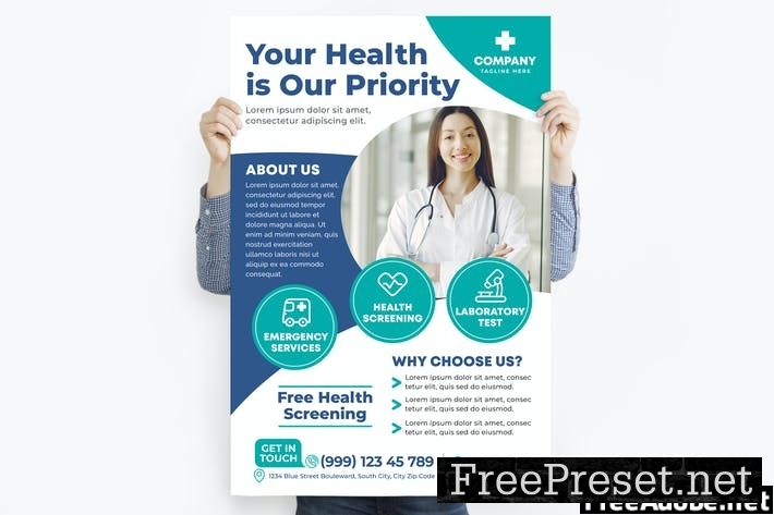 Your Health is Our Priority Poster 4TRWUL5