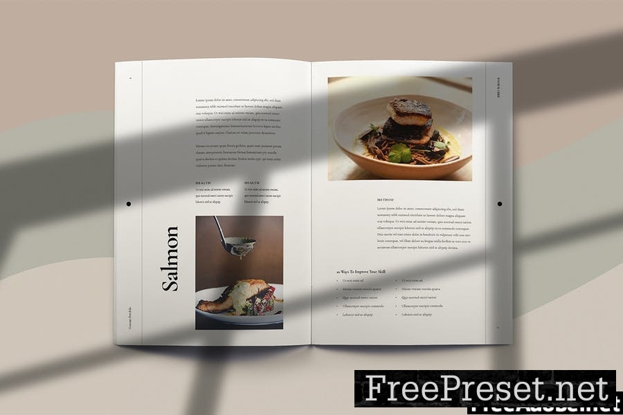 Yukihira - Food Brochure Template Indesign