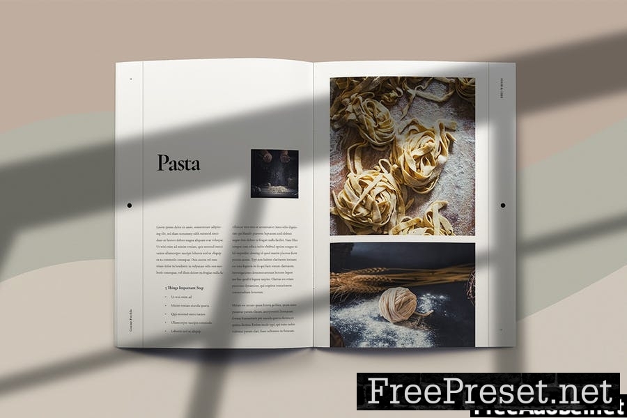 Yukihira - Food Brochure Template Indesign