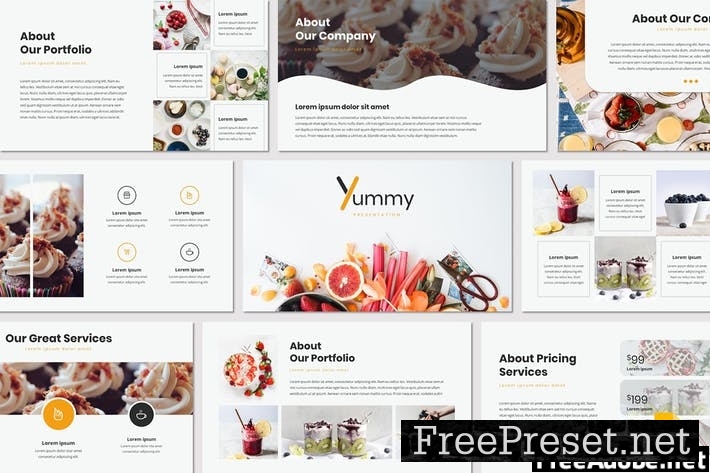 Yummy - Google Slides Template HZSG2K