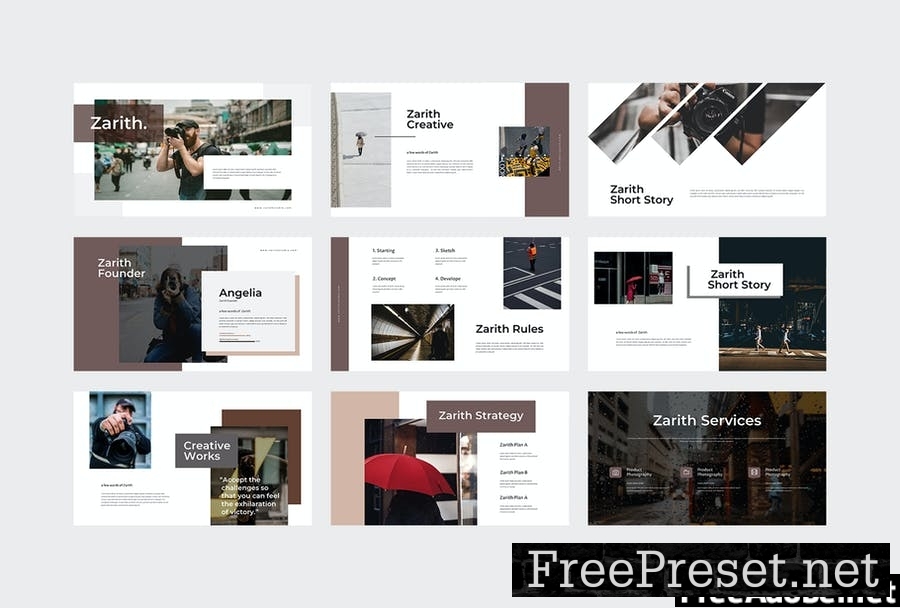 Zarith - Street Photography Powerpoint Template