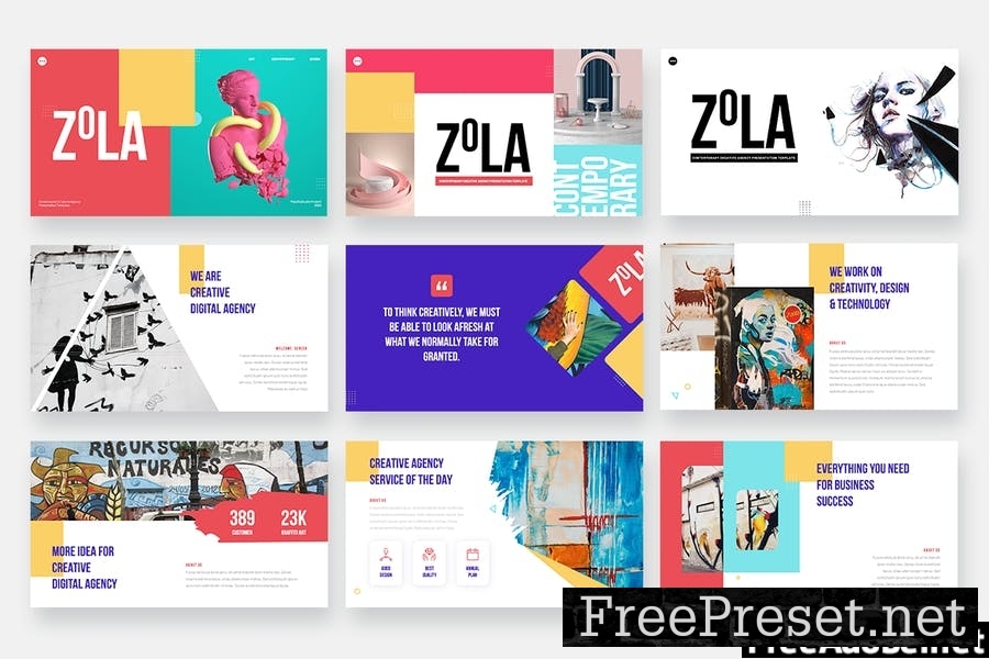 ZOLA - Contemporary Creative Powerpoint Template