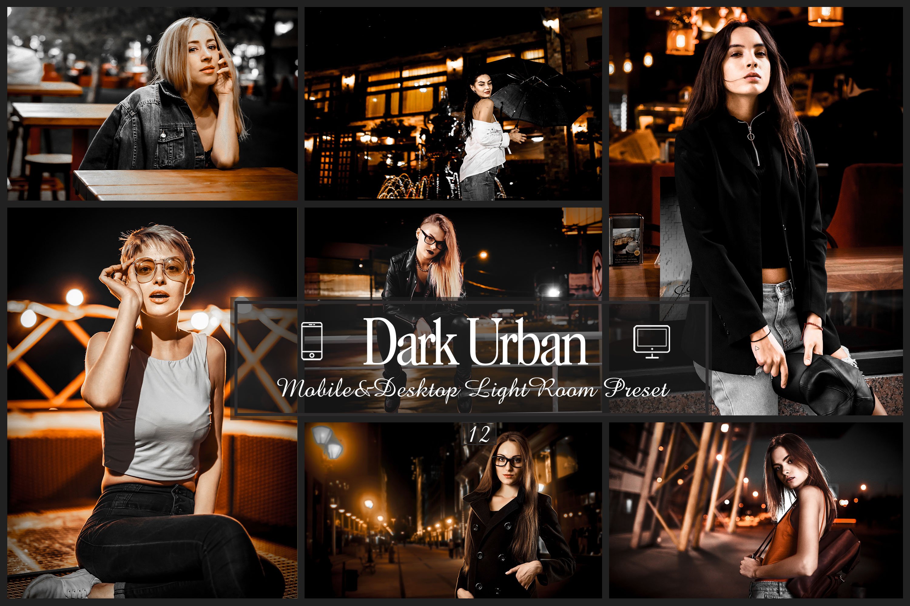 12 Dark Urban Lightroom Presets