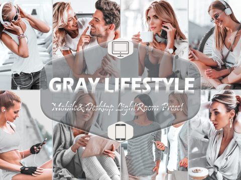 12 Gray Lifestyle Lightroom Presets