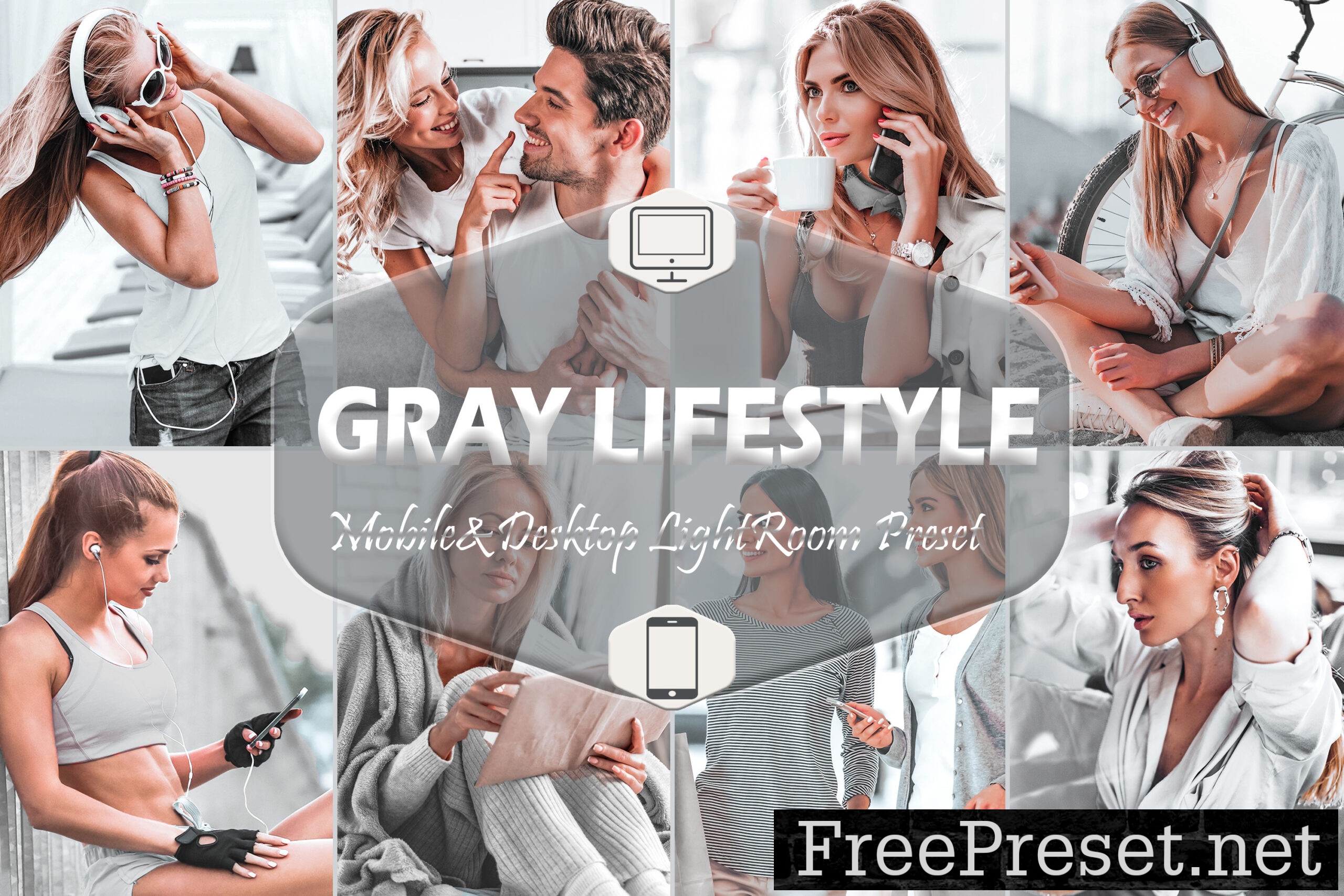 12 Gray Lifestyle Lightroom Presets