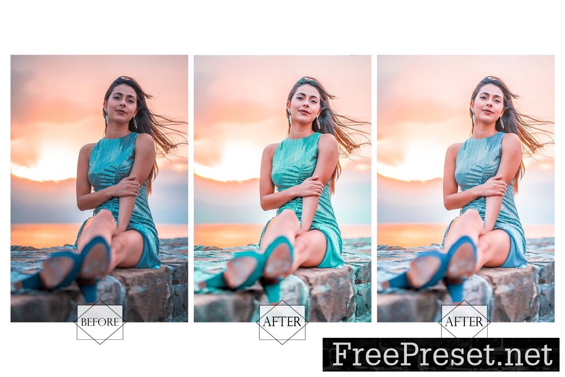 12 Photoshop Actions, Beach Sunset