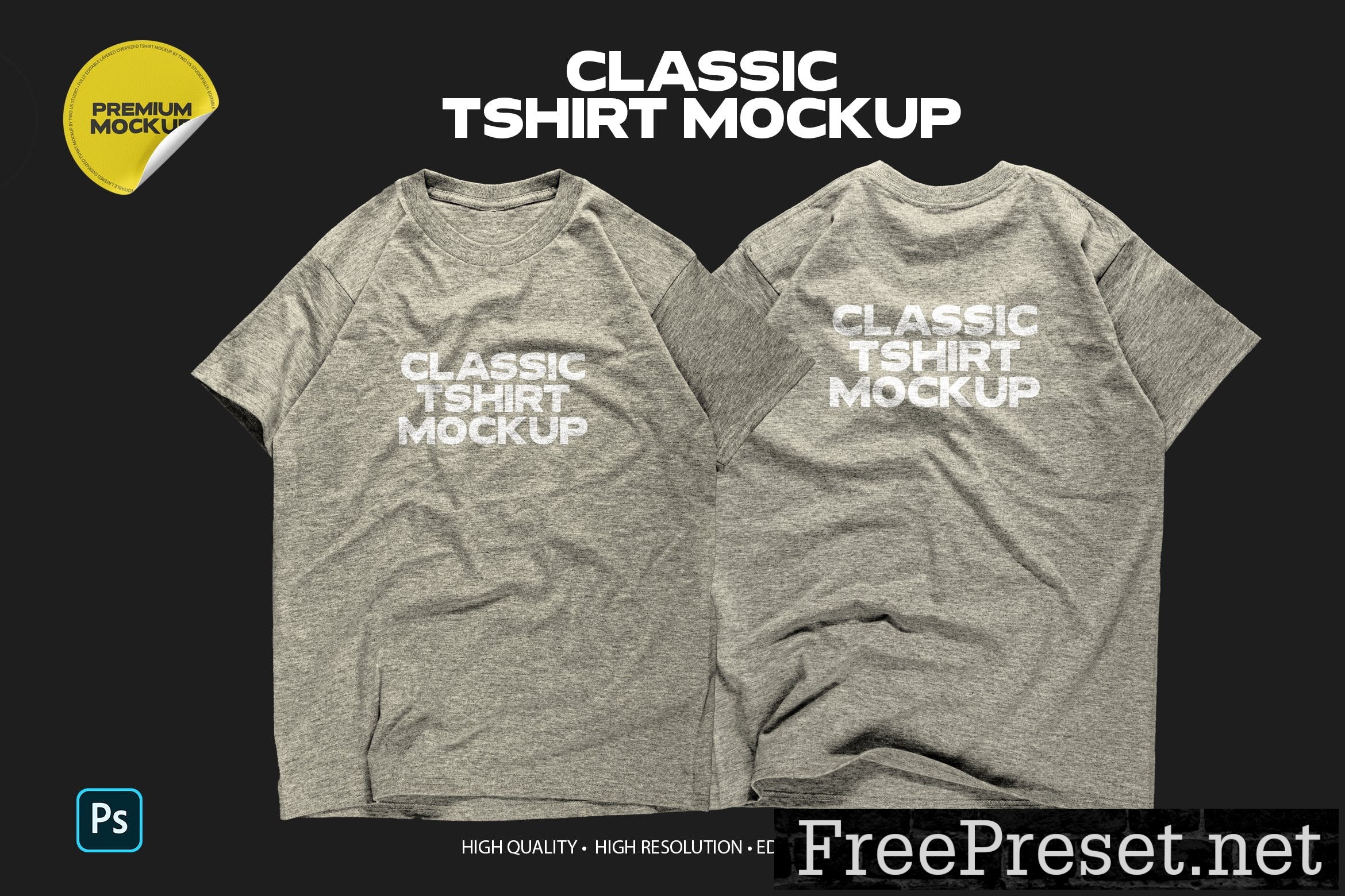 Classic Tshirt Mockup 35K2TCA