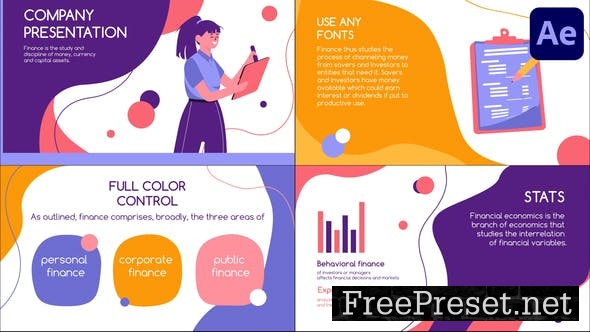 company presentation after effects template free