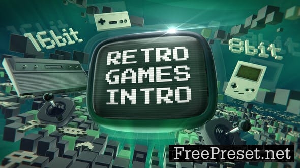 Retro Games - Video Template - 45593465