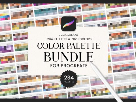 Color Palette Bundle Procreate Swatces