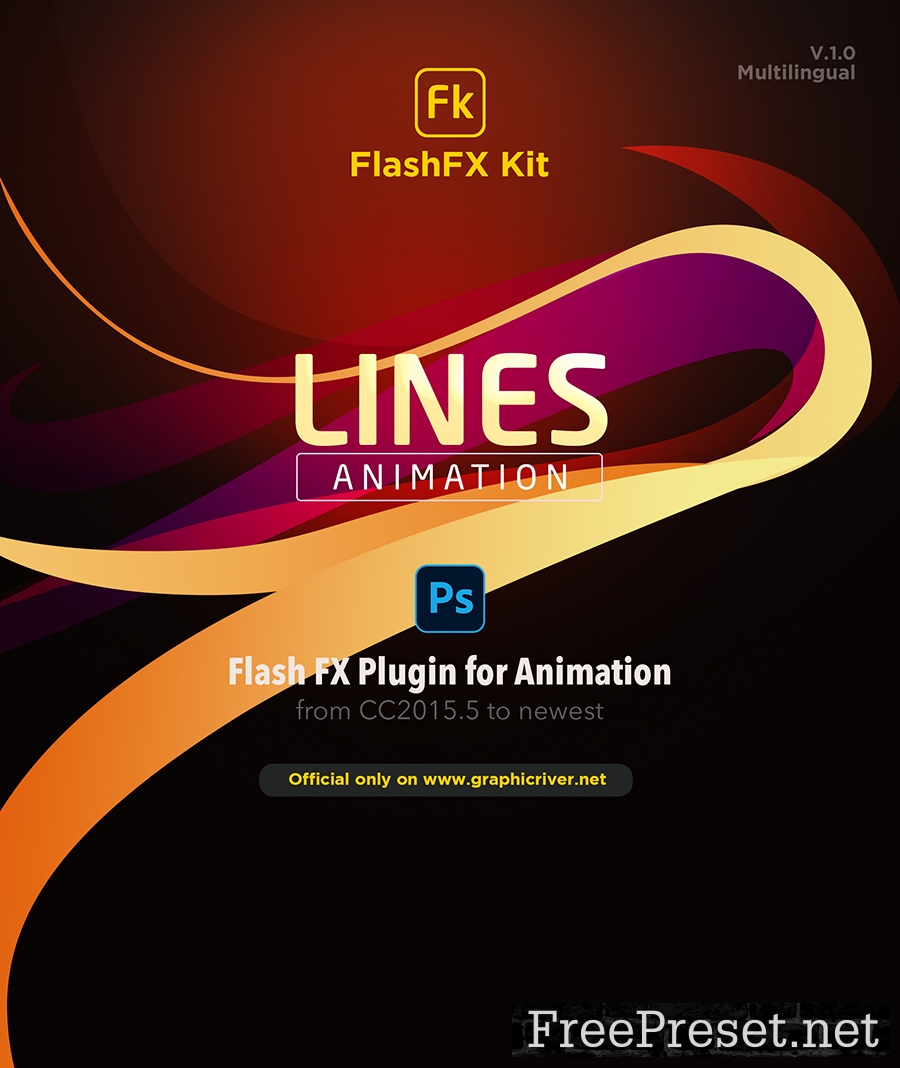 FlashFX Kit Lines Animations for Photoshop - 2d Vfx Plugin 33200372