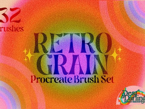 Retro Grain Procreate Brushes
