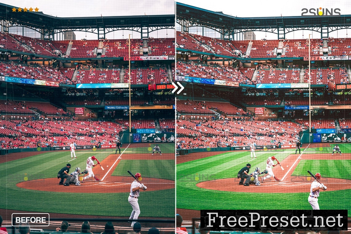 Sport Baseball Presets Basketball Filter