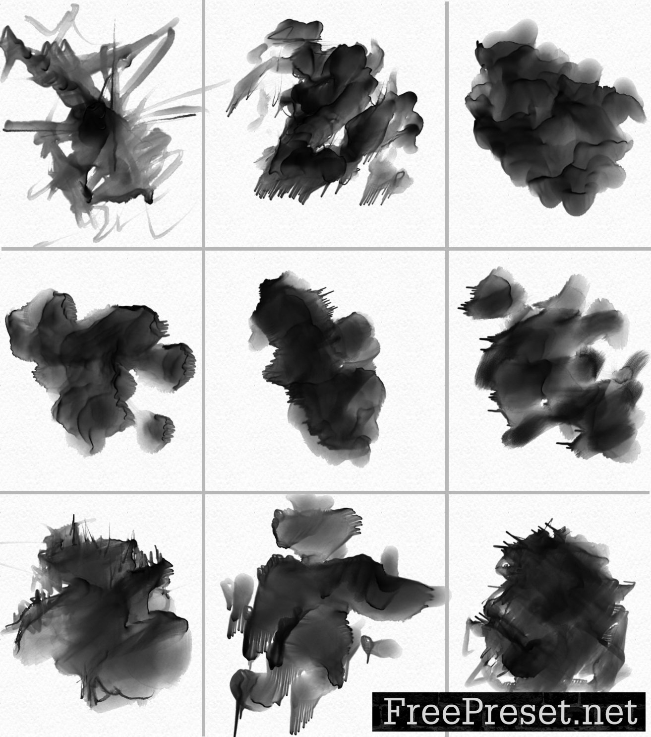 Water Color Photoshop Brush Set-4