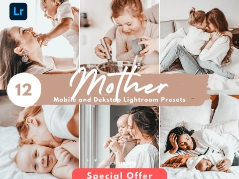 12 Lightroom Mobile Presets, Presets Lightroom Desktop, Mother Presets, Family Presets