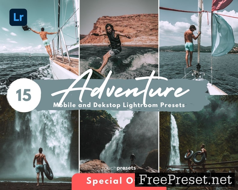 15 Lightroom Mobile Presets, Desktop Presets, Adventure Presets