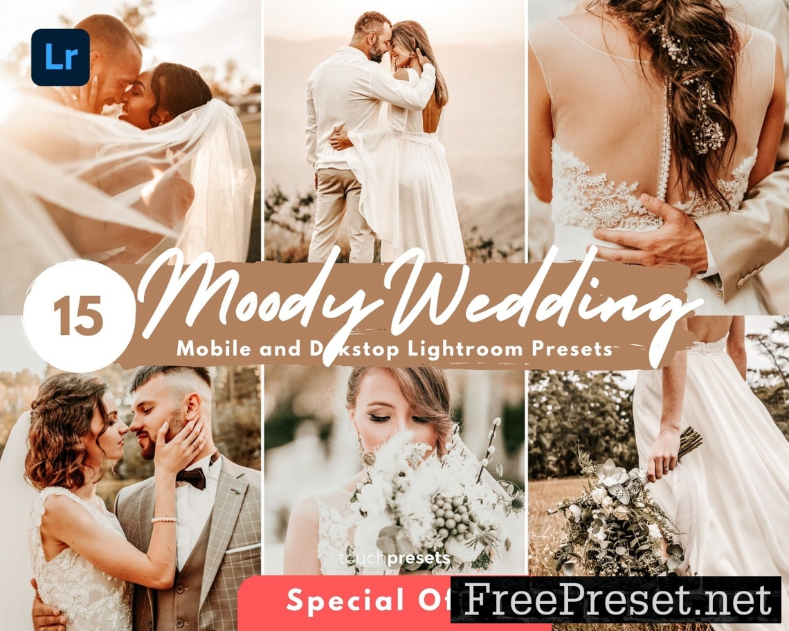 15 Lightroom Presets Desktop, Lightroom Mobile Presets, Wedding Presets, Moody Wedding , Moody Presets