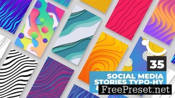 Social Media Stories - Backgrounds and Typography - Video Template ...