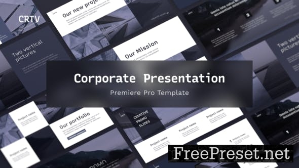 CRTV Clean Corporate Presentation For Premiere Pro - Video Template ...