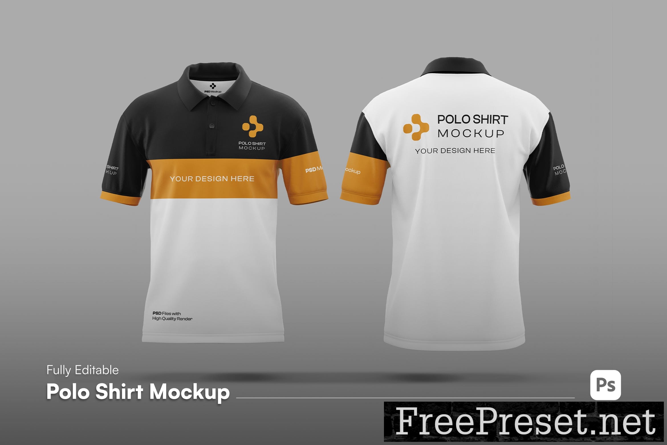 Polo Shirt Mockup 8P79X9E