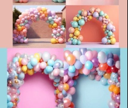 Prompt for Balloon Arch Digital Backdrop