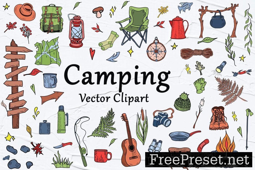 Camping SVG Clipart GEBBGQV