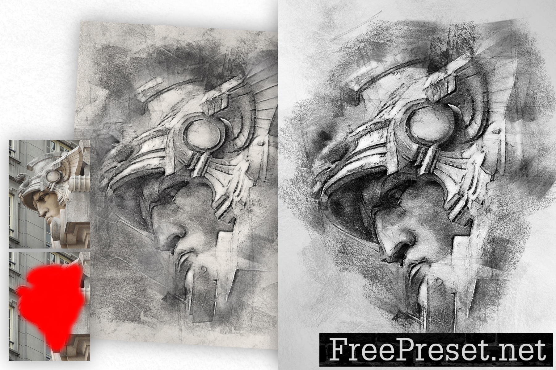 Charcoal Sketch Photoshop Action 39659798