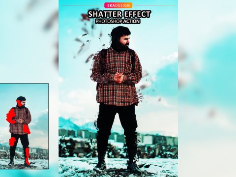 Shatter Effect Photoshop Action 6790362