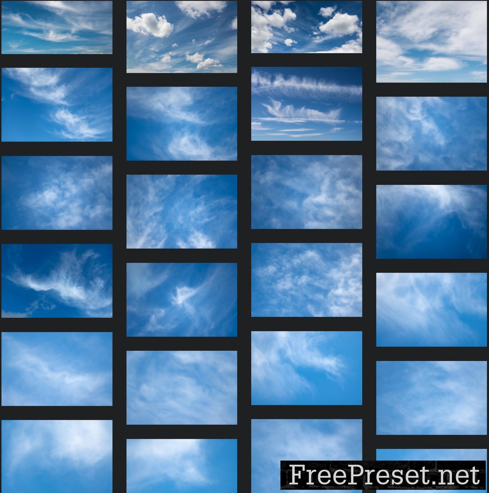 Sky replacement pack - Wispy Clouds