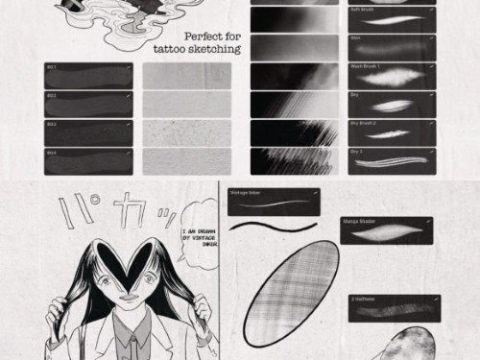 22 Anime Manga Brushes