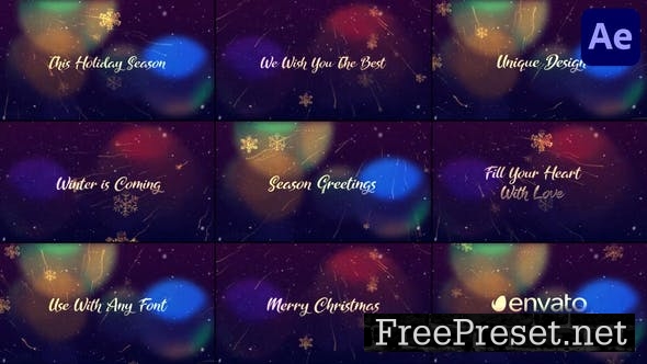 free magic christmas intro template after effects free download