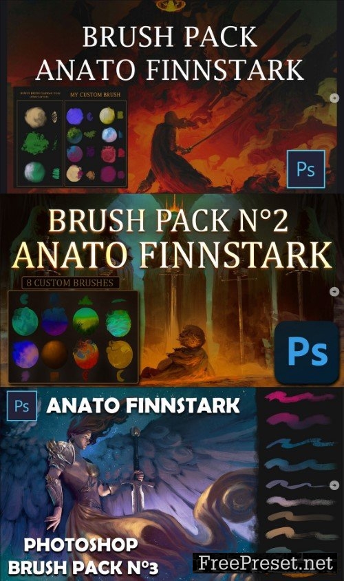 Artstation - Anato Finnstark - Photoshop Brush Pack 1-3