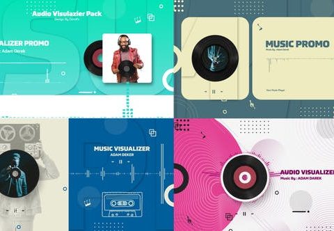 Audio Visualizer Pack V1 - Video Template - 49254714