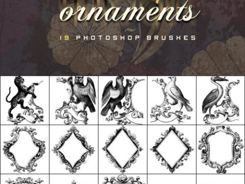 Baroque Ornaments Brushes for Photoshop [Vol.3]