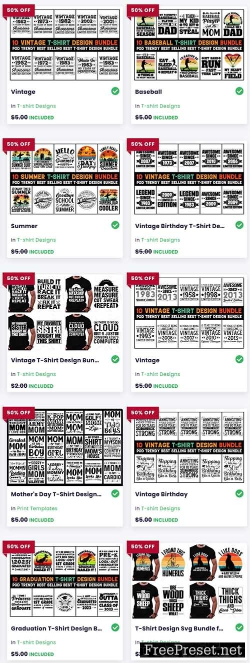 Best Selling T-Shirt Design Bundle