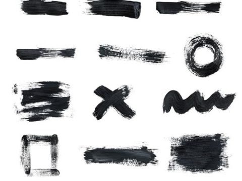 Black Stroke Brushes for Photoshop