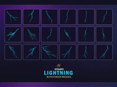 Lightning Photoshop Brushes