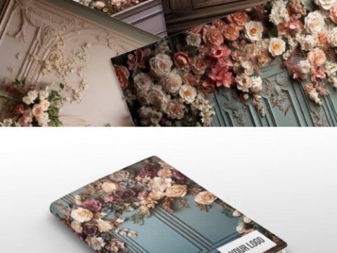 Vintage Elegance - Retro Floral Backdrop