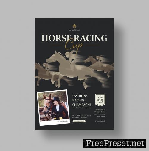 Horse Racing Flyer Layout 646289933