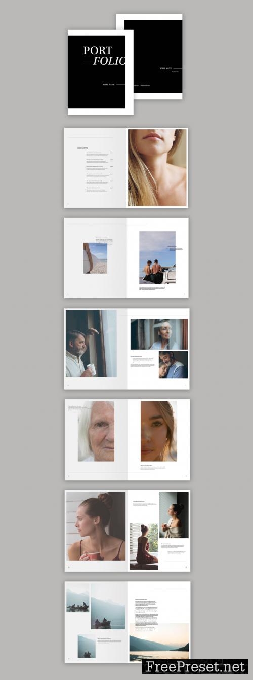 graphic design portfolio template indesign free download