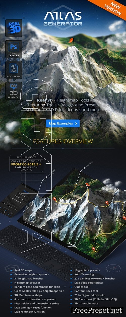 GraphicRiver 3D Map Generator Atlas From Heightmap To Real 3D Map 22277498 0 