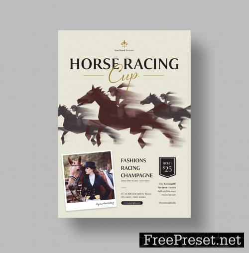 Horse Racing Flyer Layout 646289893