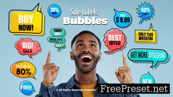 Sale Labels Bubbles - Video Template - 51317625