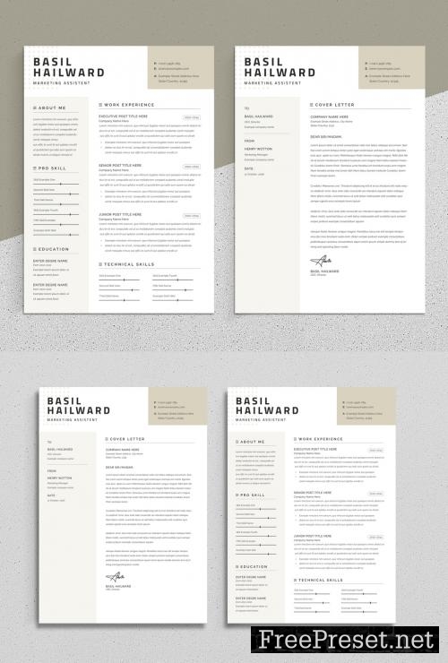 download resume template for word free