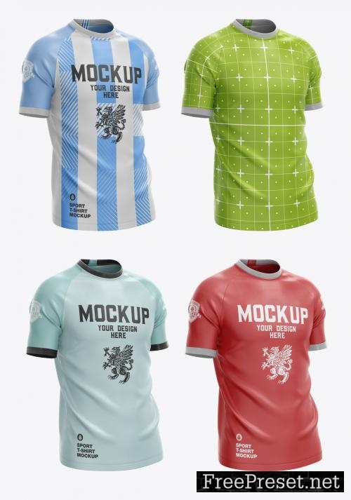 Adobe Stock - Men's Sports T-Shirt Mockup - 476311351