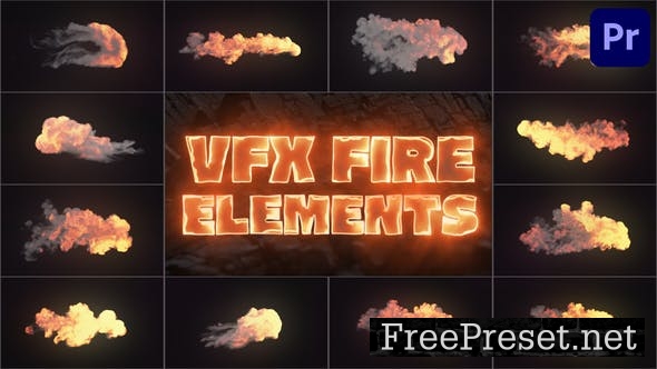 Vfx Fire Elements For Premiere Pro - Video Template - 51338388