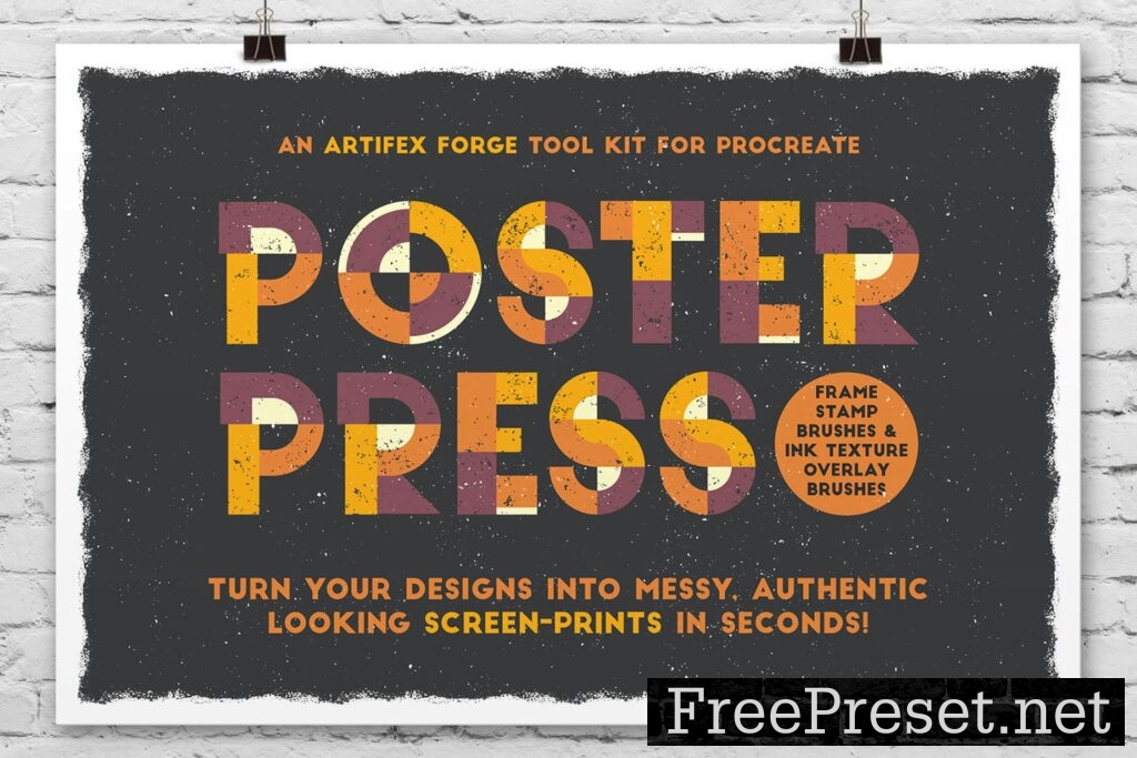 Poster Press – Procreate Screen Print Creator Wn3zy4h