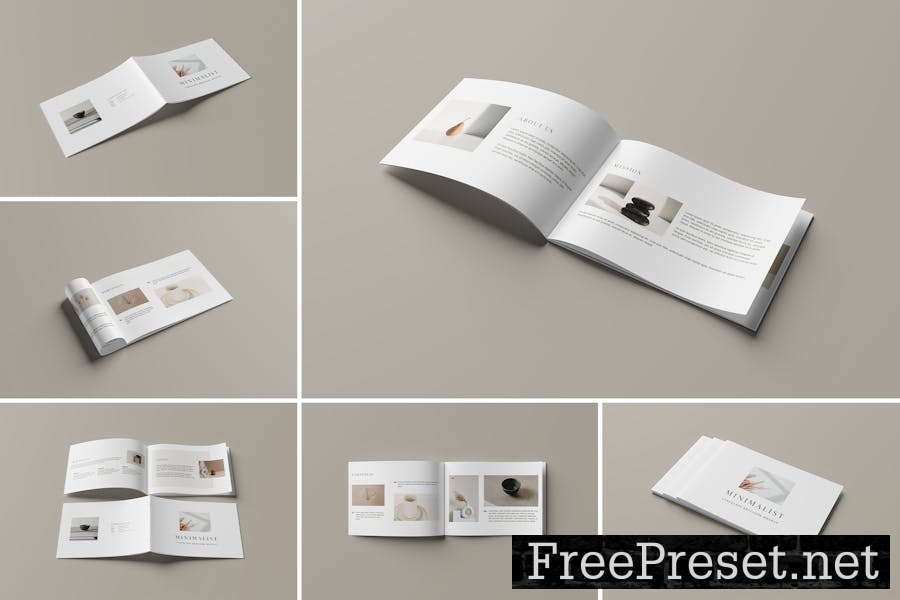 A4/A5 Landscpae Brochure Mockup TRNU8BW