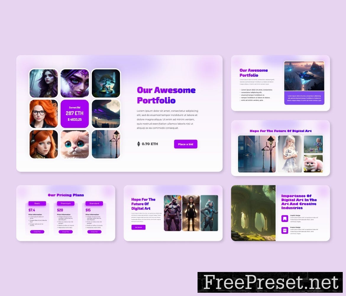 Di Art Ai Digital Art Presentation Template Bahtcu